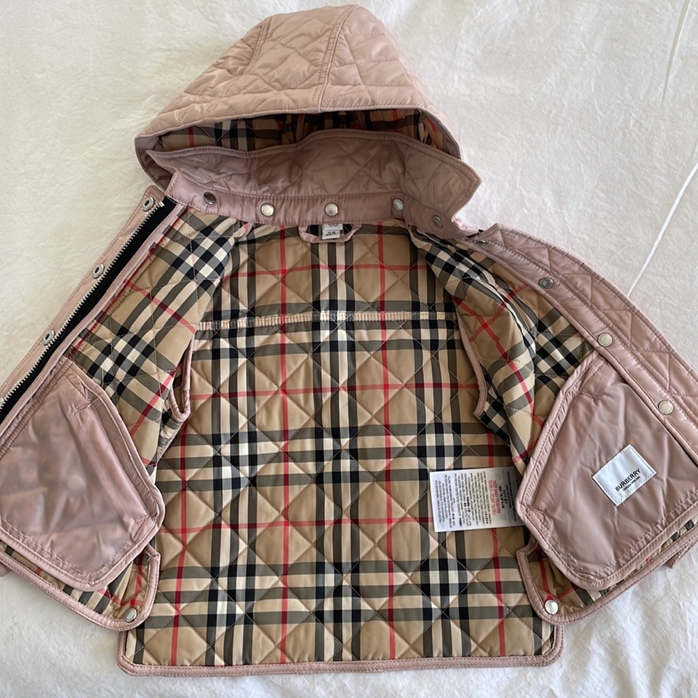 Burberry Pink Quilted Jacket - Picture 11 of 12
